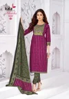 Niharika Vol 6 By Kala Cotton Ajrak Printed Kurti With Bottom Dupatta 
